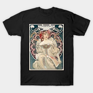 Floral Woman Vintage Poster 1898 T-Shirt